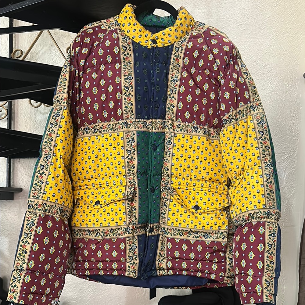 Noah Nyc Multicolor Patchwork Puffer Jacket - image 2